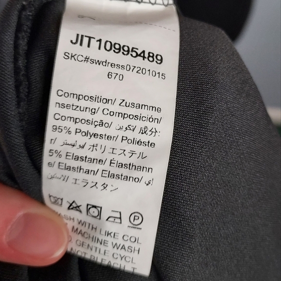 Shein Curve Size 2XL Black Dress Long Sleeve Cocktail Dress - Picture 6 of 6